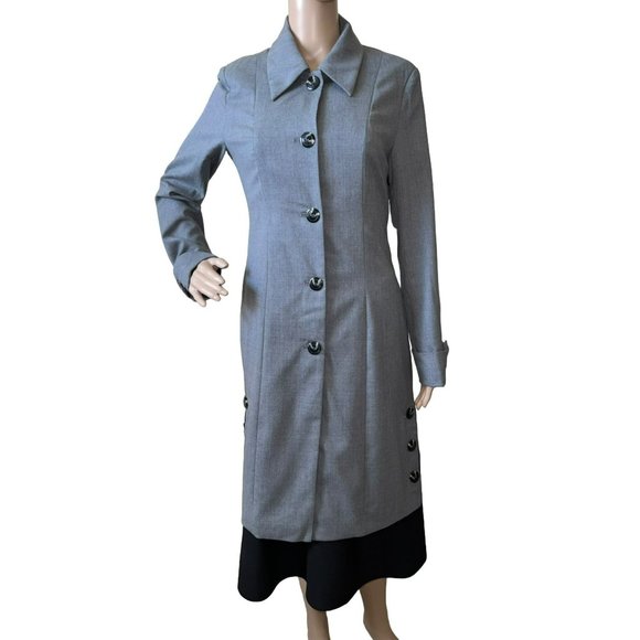 2OH Threads Long Wool Military Jacket Size Small Retail $379 - Picture 2 of 11